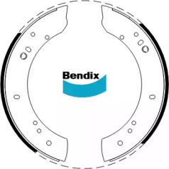 Комплект тормозных колодок BENDIX-AU BS1092