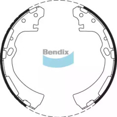 Комлект тормозных накладок BENDIX-AU BS1657