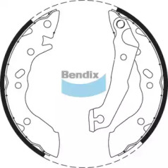 Комплект тормозных колодок BENDIX-AU BS1701