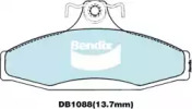 Комплект тормозных колодок, дисковый тормоз BENDIX-AU DB1088 GCT