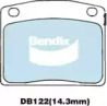 Комплект тормозных колодок, дисковый тормоз BENDIX-AU DB122 GCT