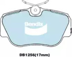 Комплект тормозных колодок, дисковый тормоз BENDIX-AU DB1256 GCT