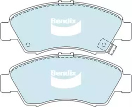 Комплект тормозных колодок, дисковый тормоз BENDIX-AU DB1262 GCT