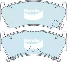 Комплект тормозных колодок, дисковый тормоз BENDIX-AU DB1302 GCT