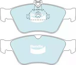 Комплект тормозных колодок, дисковый тормоз BENDIX-AU DB1330 EURO+