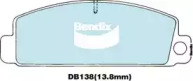 Комплект тормозных колодок, дисковый тормоз BENDIX-AU DB138 GCT