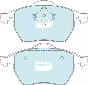 Комплект тормозных колодок, дисковый тормоз BENDIX-AU DB1401 EURO+