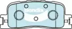 Комплект тормозных колодок, дисковый тормоз BENDIX-AU DB1463 -4WD