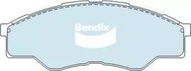 Комплект тормозных колодок, дисковый тормоз BENDIX-AU DB1741 -4WD