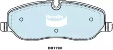 Комплект тормозных колодок, дисковый тормоз BENDIX-AU DB1780 -4WD