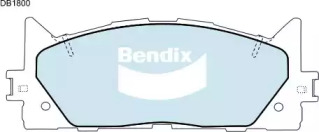 Комплект тормозных колодок, дисковый тормоз BENDIX-AU DB1800 GCT