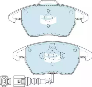 Комплект тормозных колодок, дисковый тормоз BENDIX-AU DB1849 EURO+