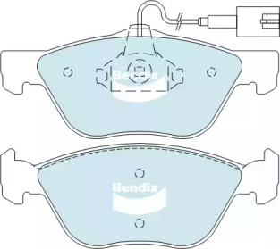 Комплект тормозных колодок, дисковый тормоз BENDIX-AU DB2037 HD