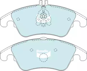 Комплект тормозных колодок, дисковый тормоз BENDIX-AU DB2183 EURO+