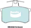 Комплект тормозных колодок, дисковый тормоз BENDIX-AU DB222 EURO+