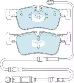 Комплект тормозных колодок, дисковый тормоз BENDIX-AU DB2332 EURO+