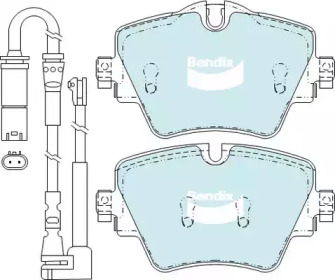 Комплект тормозных колодок, дисковый тормоз BENDIX-AU DB2377 EURO+