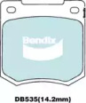 Комплект тормозных колодок, дисковый тормоз BENDIX-AU DB535 GCT