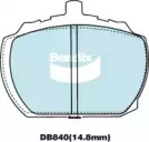 Комплект тормозных колодок, дисковый тормоз BENDIX-AU DB840 GCT