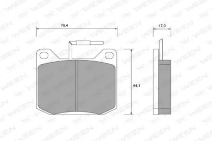 Комплект тормозных колодок WEEN 151-1080