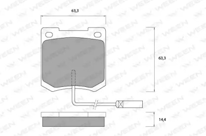 Комплект тормозных колодок WEEN 151-1099