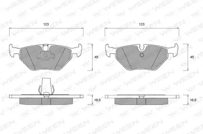Комплект тормозных колодок WEEN 151-1203