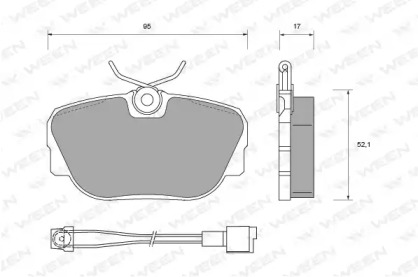 Комплект тормозных колодок WEEN 151-1264