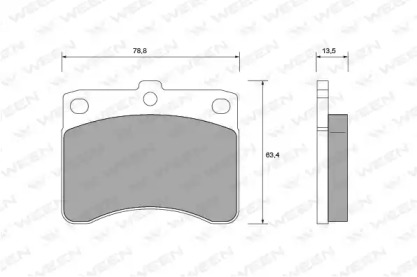 Комплект тормозных колодок WEEN 151-1409