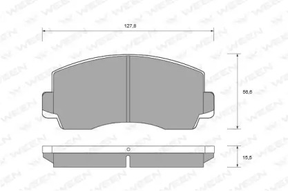 Комплект тормозных колодок WEEN 151-1457