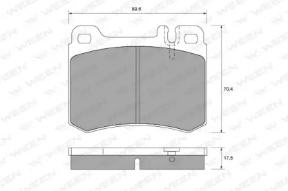 Комплект тормозных колодок WEEN 151-1514