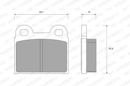 Комплект тормозных колодок WEEN 151-1571