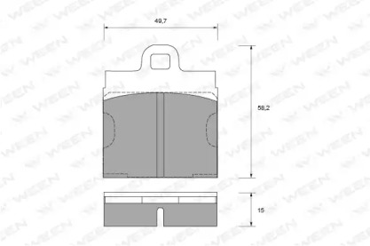 Комплект тормозных колодок WEEN 151-1581
