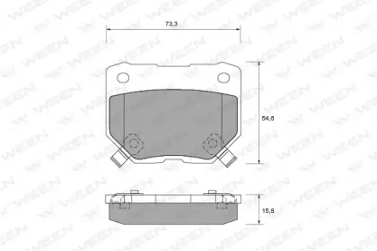 Комплект тормозных колодок WEEN 151-2306