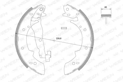 Комлект тормозных накладок WEEN 152-2036