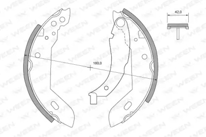 Комлект тормозных накладок WEEN 152-2269