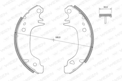 Комлект тормозных накладок WEEN 152-2292