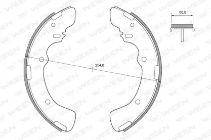 Комлект тормозных накладок WEEN 152-2364