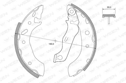 Комлект тормозных накладок WEEN 152-2404