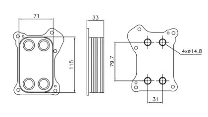 Теплообменник WILMINK GROUP WG1719911