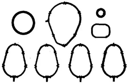 Прокладка, впускной коллектор WILMINK GROUP WG1091034