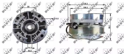 Сцепление, вентилятор радиатора WILMINK GROUP WG1721040