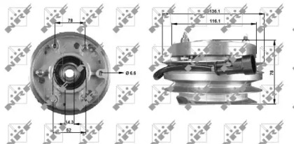 Сцепление, вентилятор радиатора WILMINK GROUP WG1721042