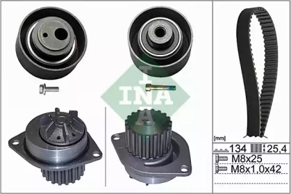 Водяной насос + комплект зубчатого ремня WILMINK GROUP WG1710006