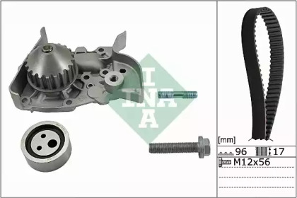 Водяной насос + комплект зубчатого ремня WILMINK GROUP WG1251410