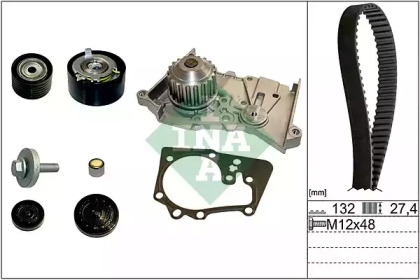 Водяной насос + комплект зубчатого ремня WILMINK GROUP WG1710087