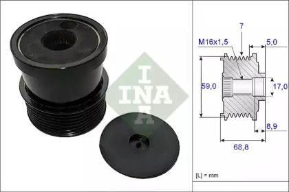 Механизм свободного хода генератора WILMINK GROUP WG1253647