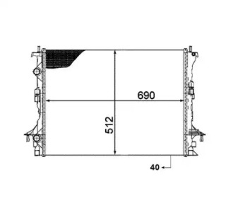 Радиатор, охлаждение двигателя WILMINK GROUP WG1722627