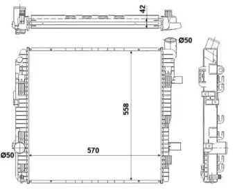 Радиатор, охлаждение двигателя WILMINK GROUP WG1722693