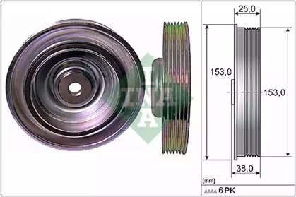 Ременный шкив WILMINK GROUP WG1254402