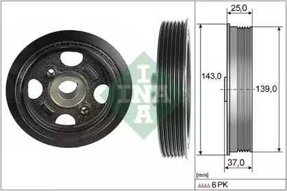 Ременный шкив WILMINK GROUP WG1725064